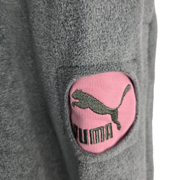 Puma Geen Drawstring Fleece Relaxed Fit Women's Classics Now Then Sweatpants L - Picture 10 of 16